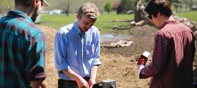 Hampshire  College Students Working on the Agrigatr Project