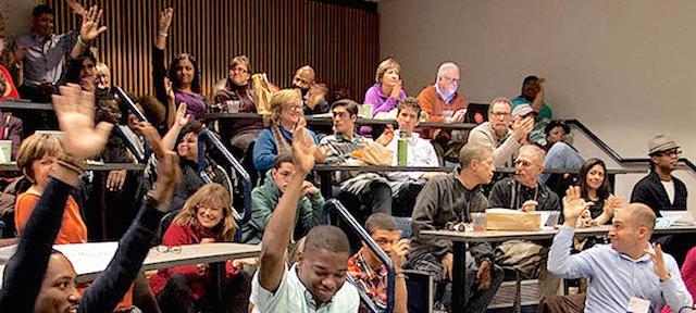 lecture hall audience