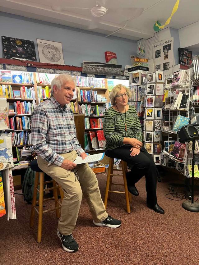 Galina Vromen 72F and Aaron Berman at Broadside Bookshop