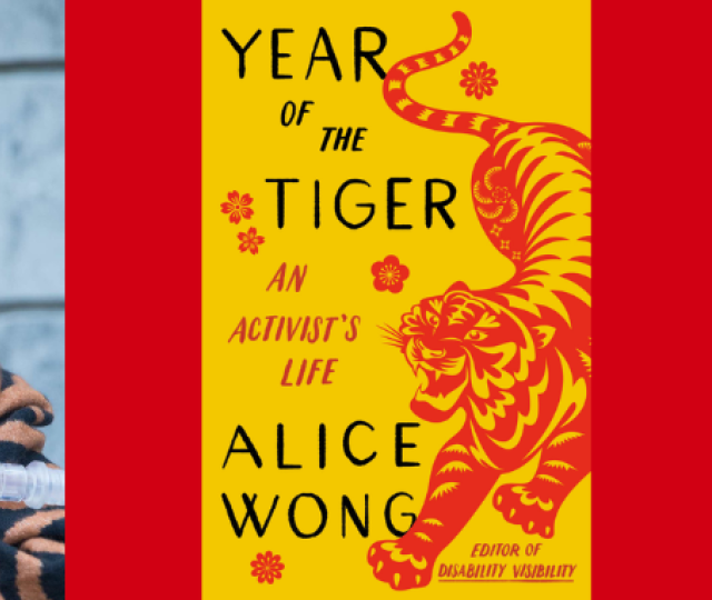 Alice Wong and the cover of Year of the Tiger