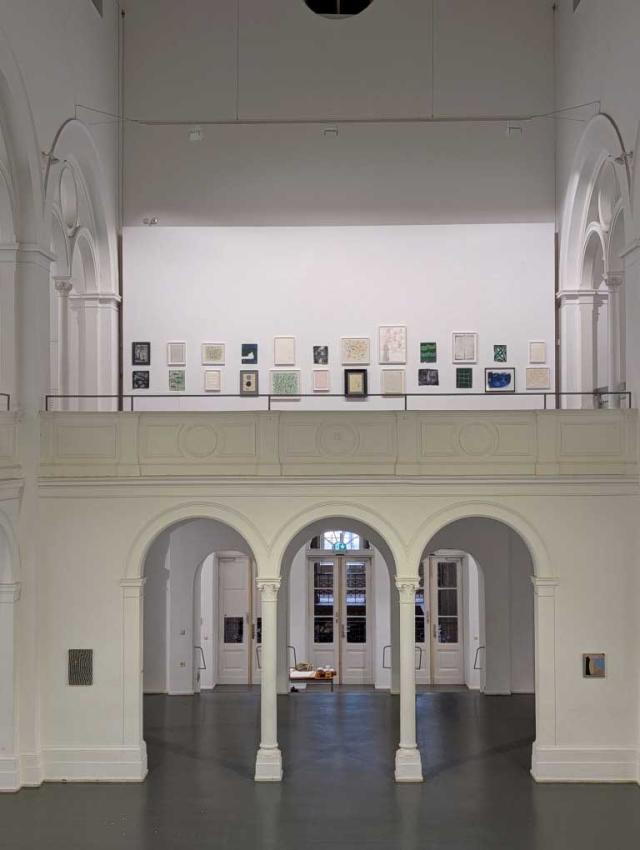 Bethanien Studio 1 in Berlin with white arches 