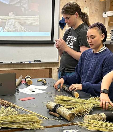 Broom-making class