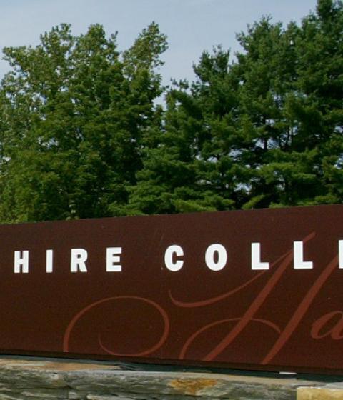 Hampshire College sign