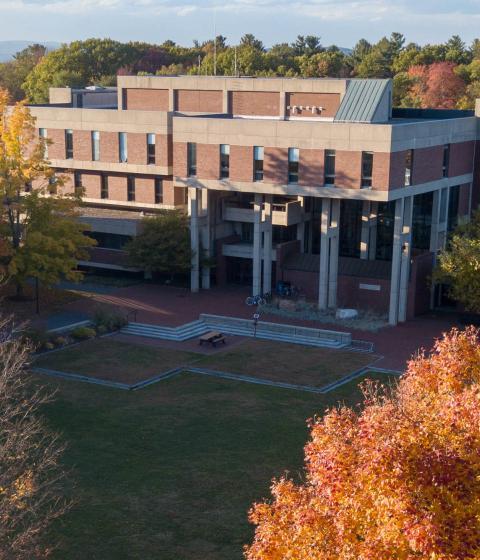 Aerial of Johnson Library