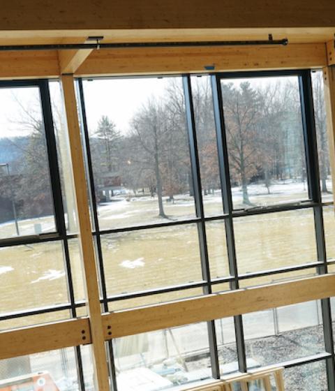 View from the R.W. Kern Center living building